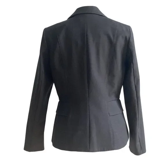 White House Black Market Signature Black Double-Button Closure Blazer, Size 10 - Picture 5 of 11